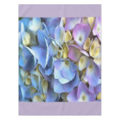 Blue Hydrangea Shrub Artistic Bossom Tischdecke (Vorderseite)