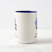Blue Hydrangea Sprinkle Zweifarbige Tasse (Mittel)