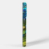 Blue Hydrangea Stained Glass Design Case-Mate iPhone Hülle (Rückseite / Rechts)