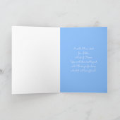 Blue Hydrangea Starfish Danke Brautparty (Innenseite)