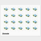 Blue Hydrangea Sticker (Blatt)