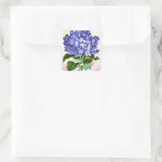 Blue Hydrangea Sticker (Tasche)