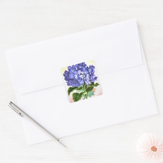 Blue Hydrangea Sticker (Umschlag)