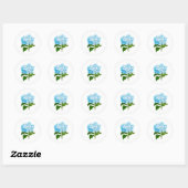 Blue Hydrangea Stickers (Blatt)