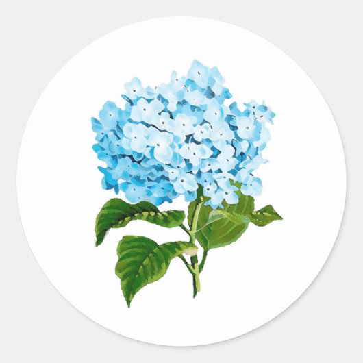 Blue Hydrangea Stickers (Vorderseite)