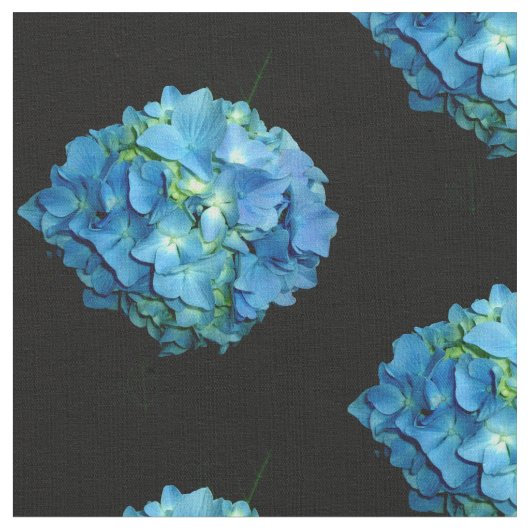Blue Hydrangea Stoff (Nahaufnahme)