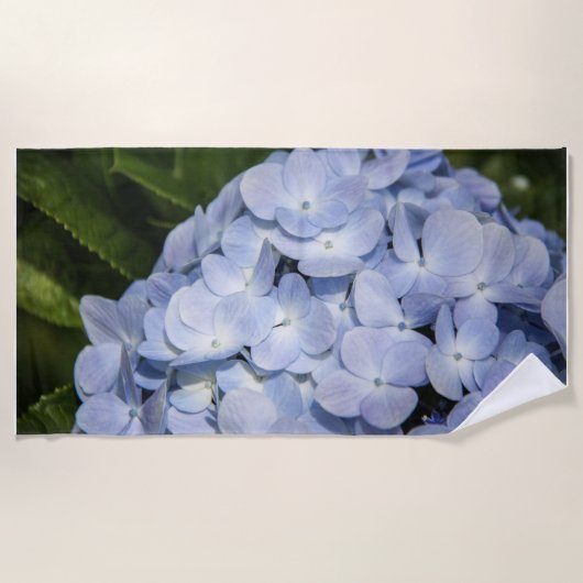 Blue Hydrangea Strandtuch (Vorderseite)