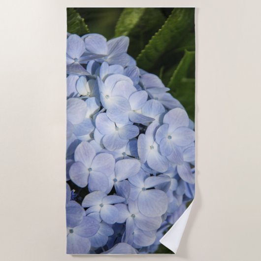 Blue Hydrangea Strandtuch (Vorderseite)