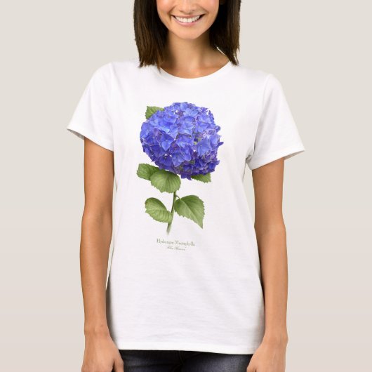 Blue Hydrangea T-Shirt (Vorderseite)