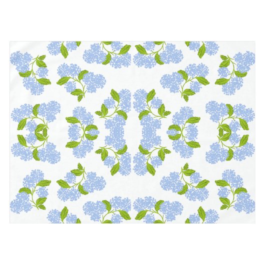 Blue Hydrangea Tablecloth Tischdecke (Vorderseite (Horizontal))