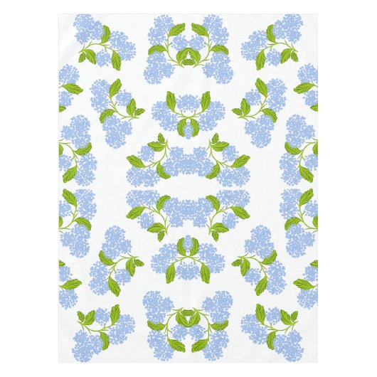 Blue Hydrangea Tablecloth Tischdecke (Vorderseite)