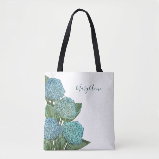 Blue Hydrangea Tasche (Vorderseite)