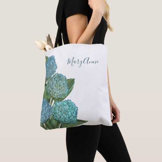 Blue Hydrangea Tasche (Von Nahem)