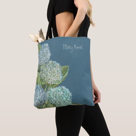 Blue Hydrangea Tasche (Von Nahem)