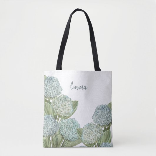 Blue Hydrangea Tasche (Vorderseite)