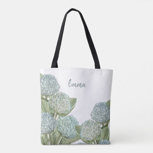 Blue Hydrangea Tasche (Rückseite)