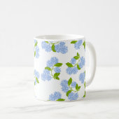 Blue Hydrangea-Tasse Kaffeetasse (VorderseiteRechts)