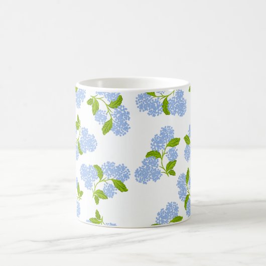 Blue Hydrangea-Tasse Kaffeetasse (Mittel)