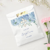Blue Hydrangea Taufe Geschenktütchen (Versiegelt)