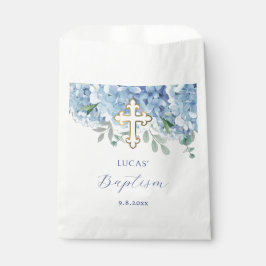 Blue Hydrangea Taufe Geschenktütchen