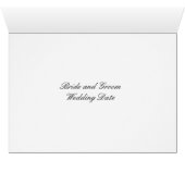 Blue Hydrangea Tischkarte (Innenansicht Horizontal (Unten))