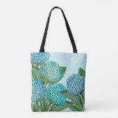 Blue Hydrangea Tote Bag Tasche (Rückseite)