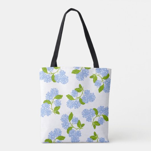 Blue Hydrangea Tote Bag Tasche (Rückseite)