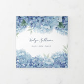 Blue Hydrangea Trifold Broschüre (Cover)