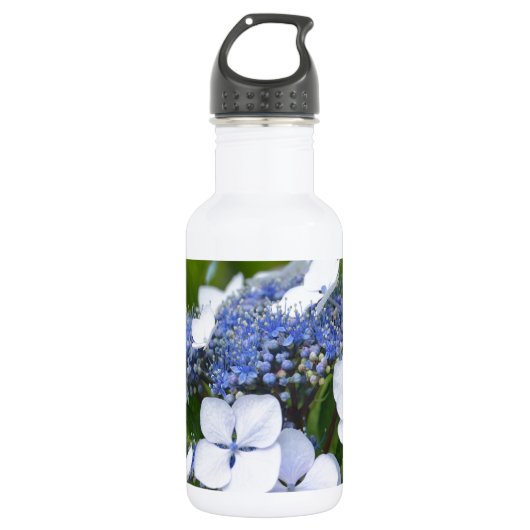 Blue Hydrangea Trinkflasche (Vorderseite)