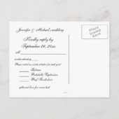 Blue Hydrangea UAWG Wedding Einladungspostkarte (Rückseite)