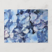 Blue Hydrangea UAWG Wedding Einladungspostkarte (Vorderseite)