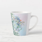 Blue Hydrangea und Floral Latte Tasse (Rechts)