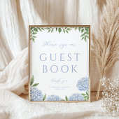 Blue Hydrangea Unterschreiben Sie unser Gästebuch