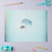 Blue Hydrangea Vintage Blüte Rustikale Antike Seidenpapier (Basteln)