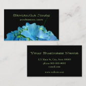 Blue Hydrangea Visitenkarte (Vorne/Hinten)