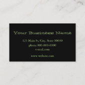 Blue Hydrangea Visitenkarte (Rückseite)