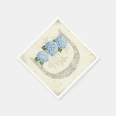 Blue Hydrangea von Natasha Us Serviette (Ecke)