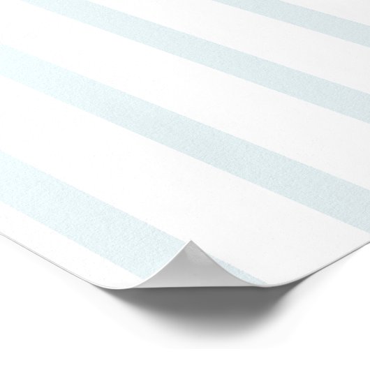 Blue Hydrangea Wall Art Print Poster (Ecke)