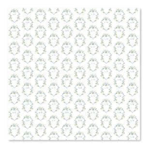 Blue Hydrangea Wappen Wedding Monogram Vintag Tapete