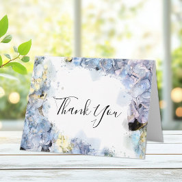 Blue Hydrangea Watercolor Beileid Vielen Dank Dankeskarte