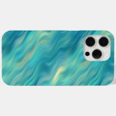 Blue Hydrangea Wavy Texture Case-Mate iPhone Hülle (Rückseite (Horizontal))