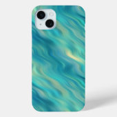 Blue Hydrangea Wavy Texture Case-Mate iPhone Hülle (Rückseite)