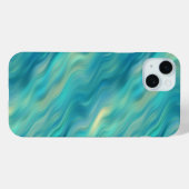 Blue Hydrangea Wavy Texture Case-Mate iPhone Hülle (Rückseite (Horizontal))