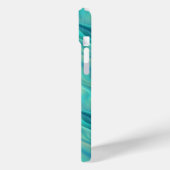 Blue Hydrangea Wavy Texture Case-Mate iPhone Hülle (Rückseite / Links)