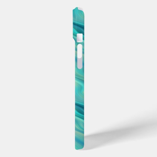 Blue Hydrangea Wavy Texture Case-Mate iPhone Hülle (Rückseite / Links)