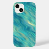 Blue Hydrangea Wavy Texture Case-Mate iPhone Hülle (Rückseite)