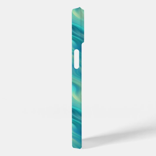 Blue Hydrangea Wavy Texture Case-Mate iPhone Hülle (Rückseite / Rechts)