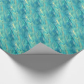 Blue Hydrangea Wavy Texture Geschenkpapier (Ecke)