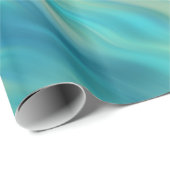 Blue Hydrangea Wavy Texture Geschenkpapier (Rolleneckpunkt)