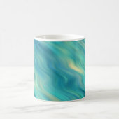Blue Hydrangea Wavy Texture Kaffeetasse (Mittel)